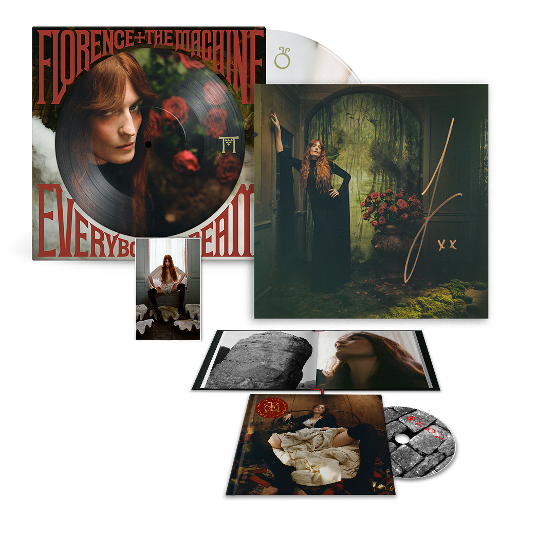 Everybody Scream Picture Disc, Chamber Edition CD, Bloodwood Cassette + Signed Print Bundle