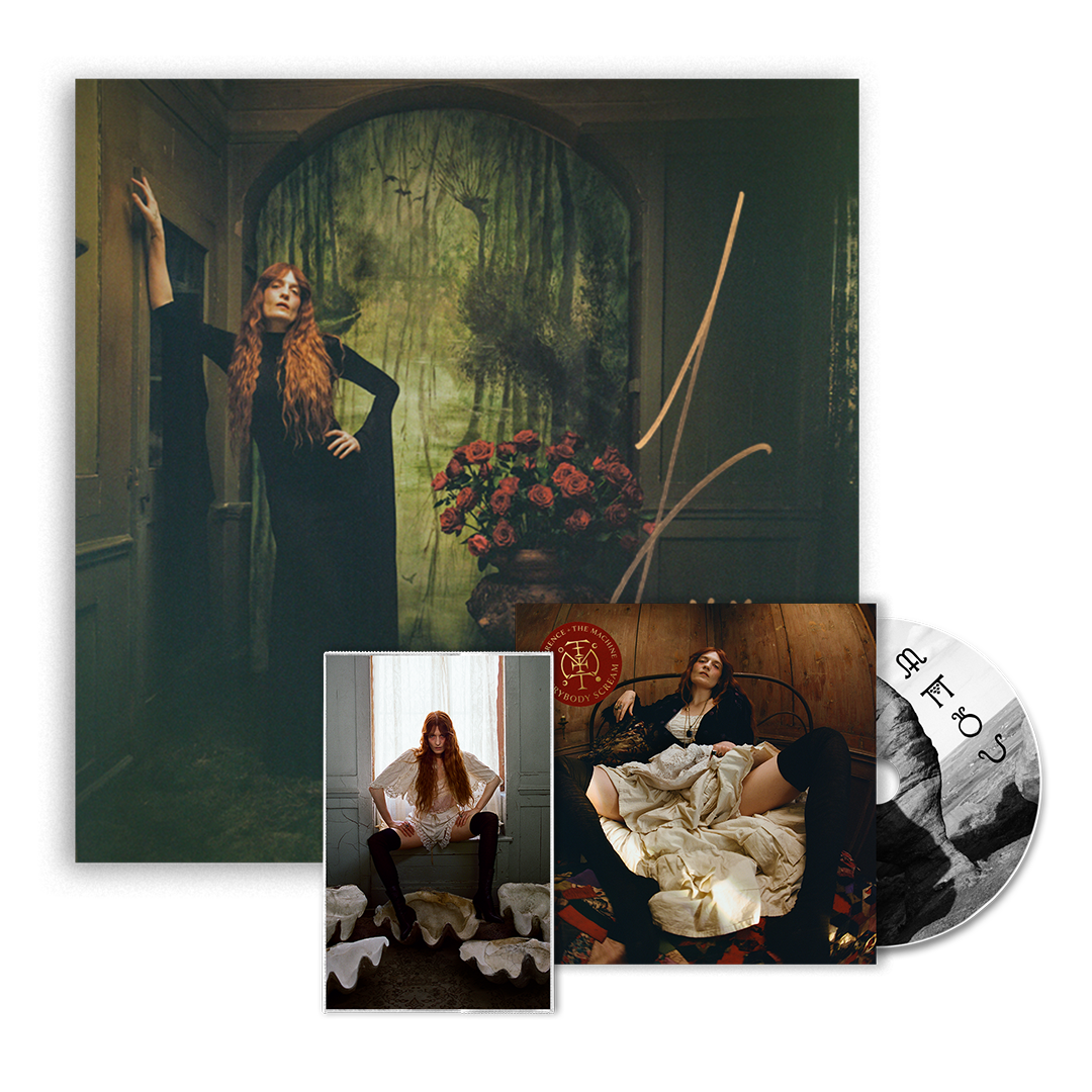 Everybody Scream Standard CD, Bloodwood Cassette + Signed Print Bundle