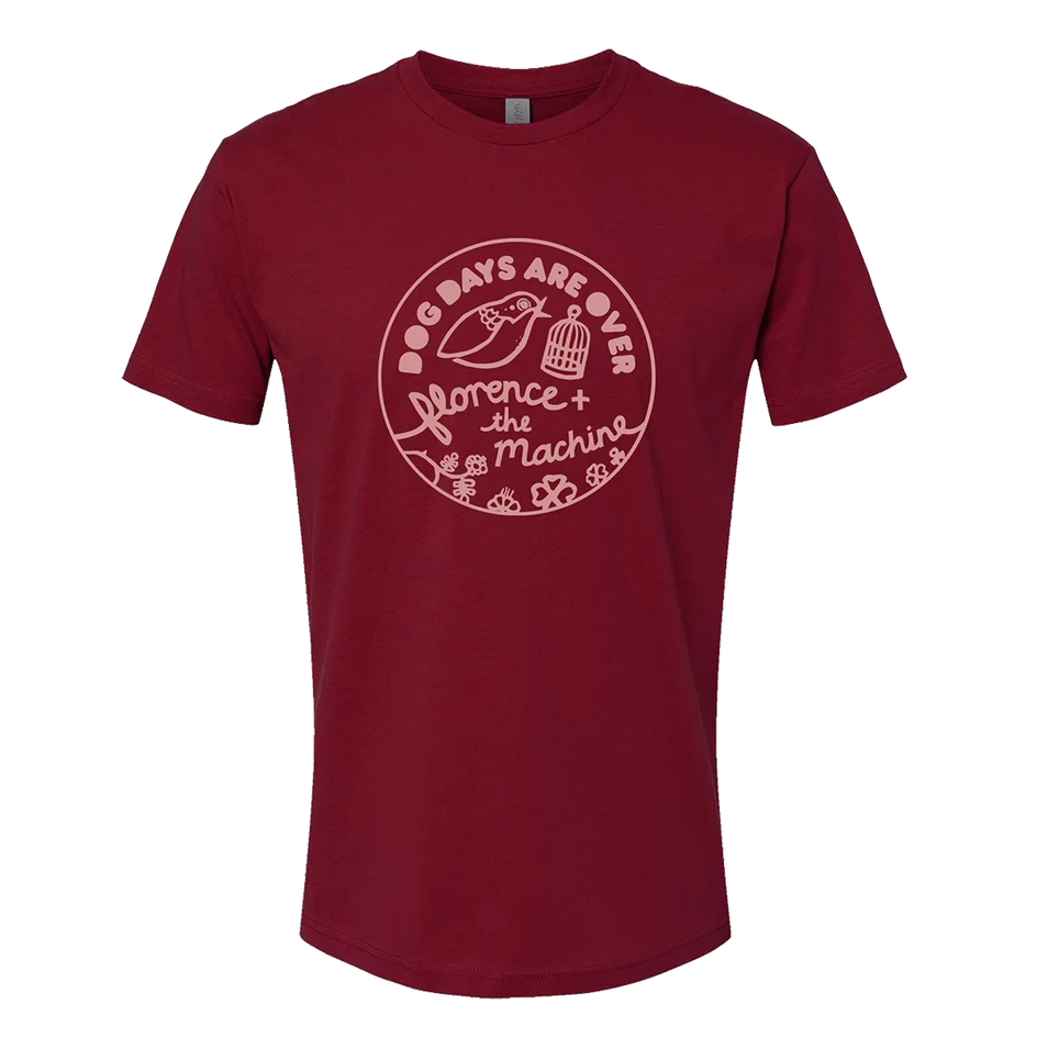 Florence + The Machine - Dog Days T-Shirt in Burgundy