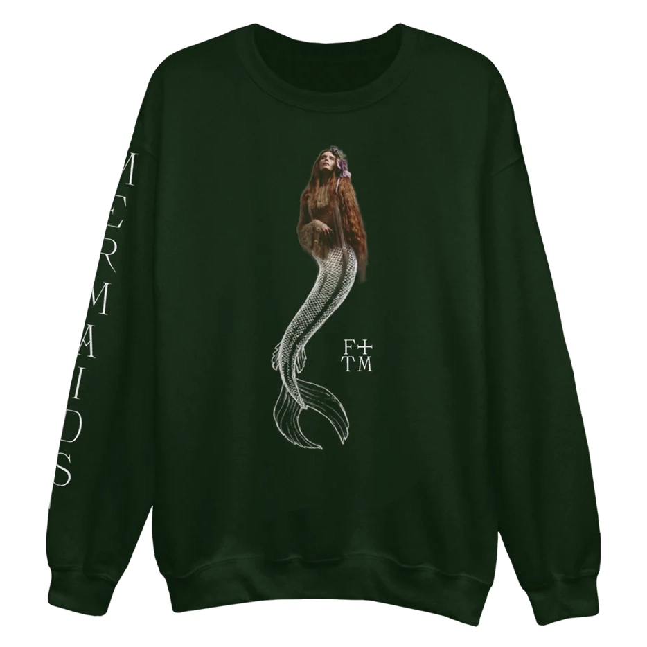 Florence + The Machine - Mermaids Crew Neck in Green